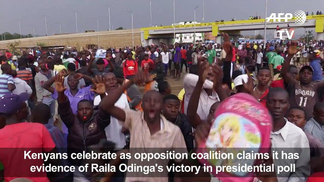 Celebrations as Kenya opposition demands Odinga be president (2)