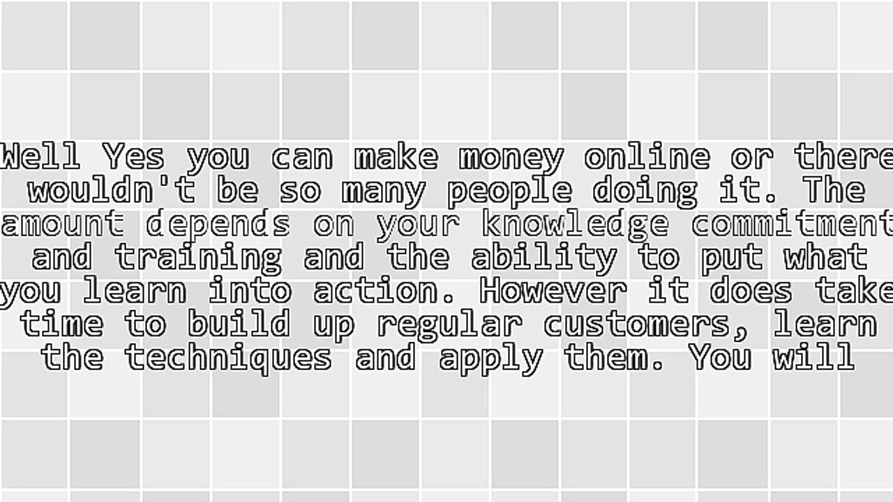 A Simple Starting Point Online