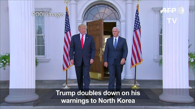 Trump says maybe his warning to NKorea 'wasn't tough enough'