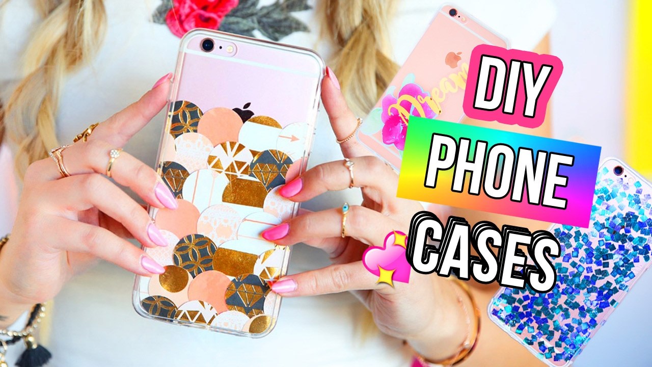 3 DIY PHONE CASES + Whats On My iPhone 2017! By LaurDIY