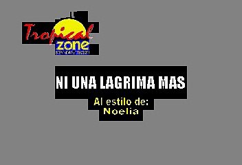 Noelia  - Ni Una Lagrima Mas (Karaoke con voz guia)