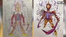 DAD TURNS HIS SON'S DRAWINGS INTO ANIME