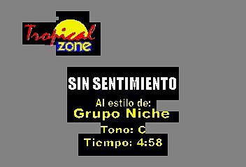 Sin Sentimientos - Grupo Niche (Karaoke)