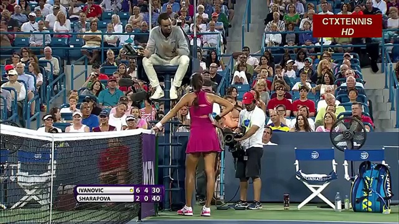 Ivanovic VS Sharapova Highlight 2014 Cincy SF