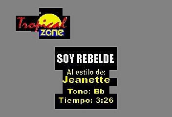 Soy Rebelde - Jeanette (Karaoke)