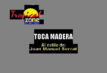 Toca Madera - Joan Manuel Serrat (Karaoke)