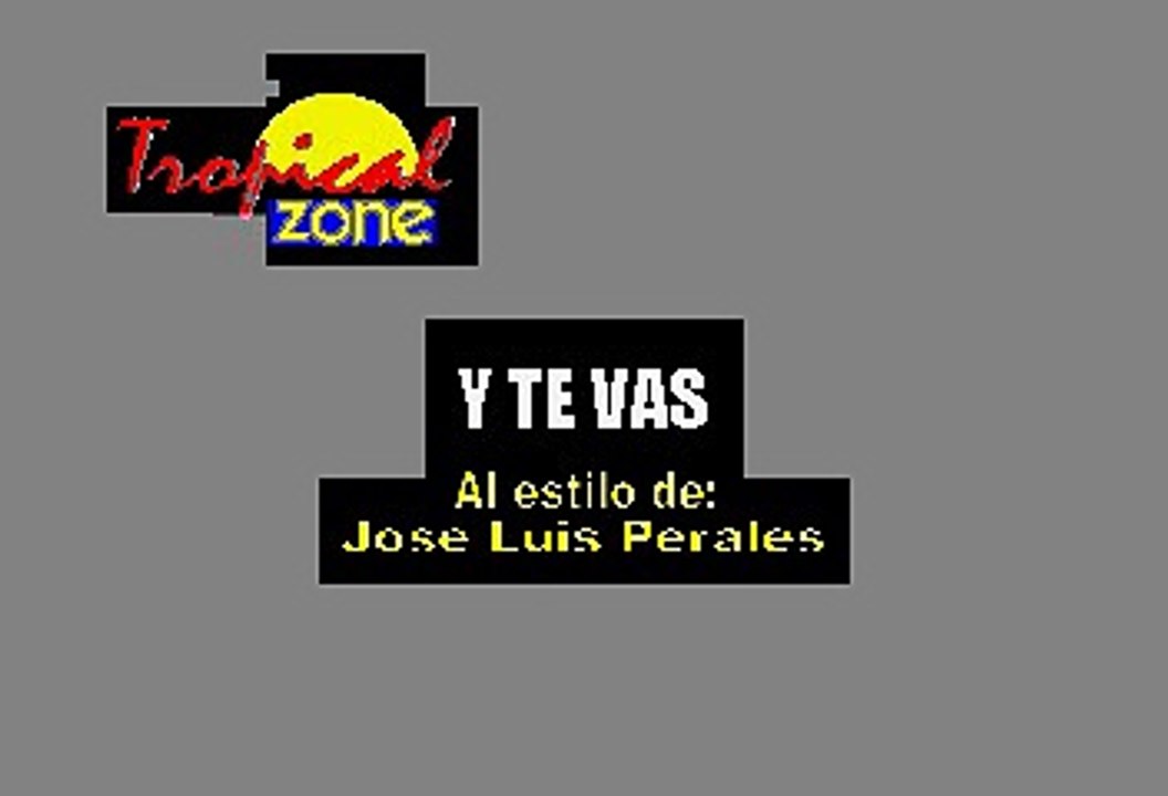 Y te vas - José Luis Perales (Karaoke)