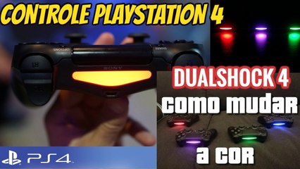 Como mudar a cor da barra de luz do DUALSHOCK 4 - CONTROLE DO PLAYSTATION 4