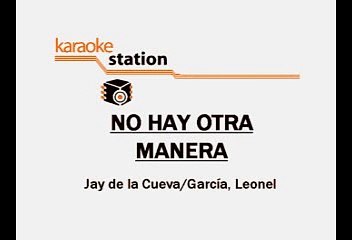 Moderatto - No hay otra manera (Karaoke)