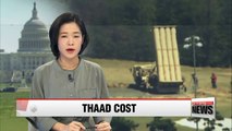 U.S. should cover THAAD cost while South Korea provides site: CRS