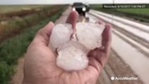 Golf ball-sized hail hammers eastern Colorado