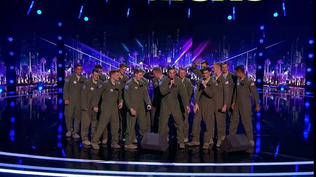 In The Stairwell- Airforce A Capella Group Covers -NSYNC Tune - America's Got Talent 2017