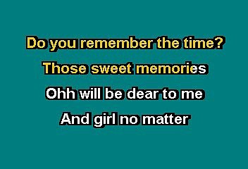 Michael Jackson - Remember the time (Karaoke)