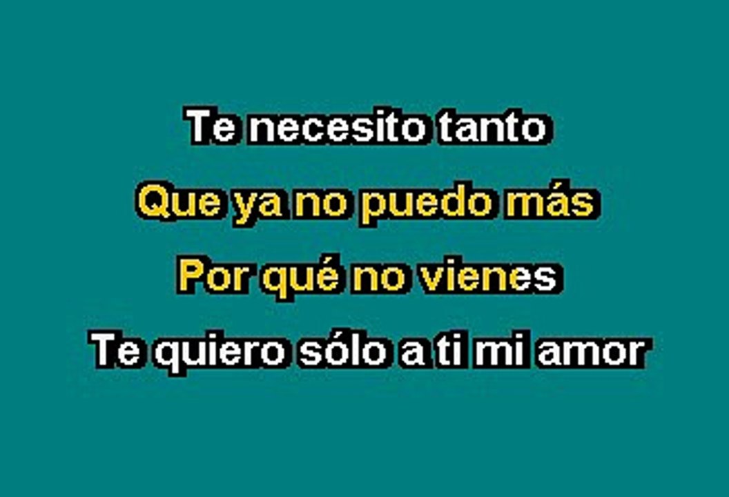 Los Temerarios - Cómo te recuerdo (Karaoke)