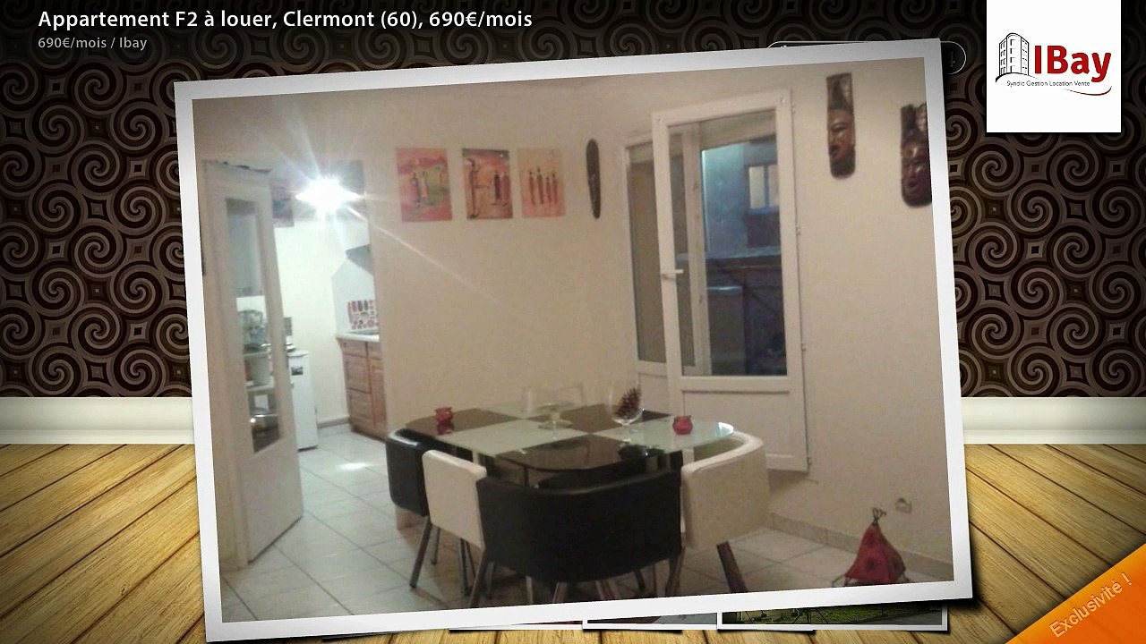 Appartement F2 à louer, Clermont (60), 690€/mois