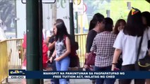 Mahigpit na panuntunan sa pagpapatupad ng Free Tuition Act, inilatag ng CHED