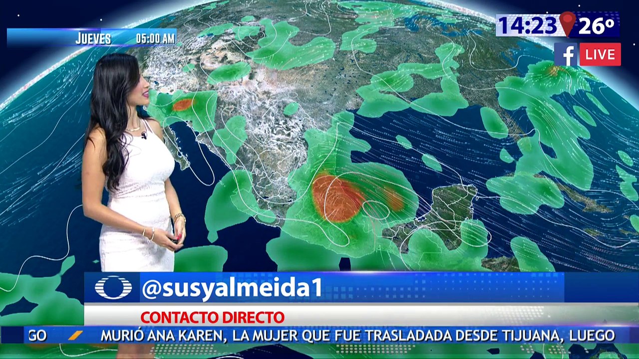 Susana Almeida Pronostico del Tiempo 10 de Agosto de 2017  Vesp.