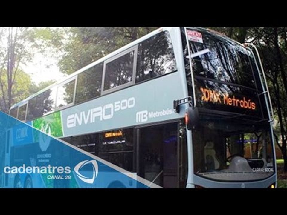 Arrancan pruebas de autobuses de doble piso por línea 4 del metrobús