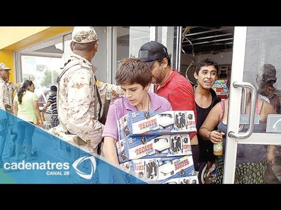 Rapiña en comercios de Los Cabos y La Paz tras paso del huracán Odile