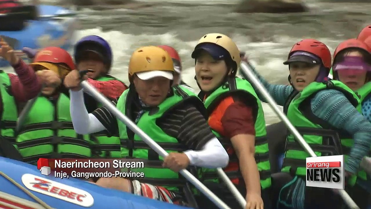 Immersing in summer sports in Gangwon-do Province