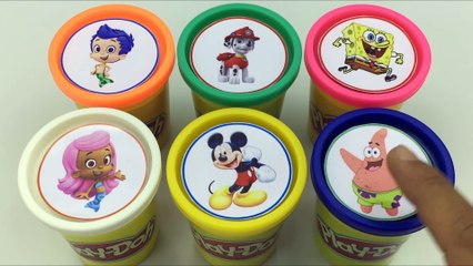 Cups Stacking Toys Bubble Guppies Play Doh Surprise Mickey Mouse Paw Patrol Spongebob Squarepants