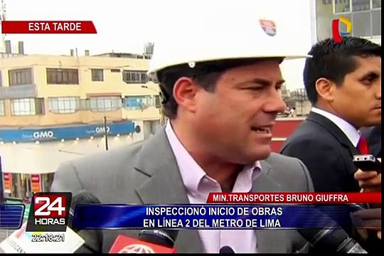 Ministro Giuffra inspeccionó inicio de obras en Línea 2 de Metro de Lima