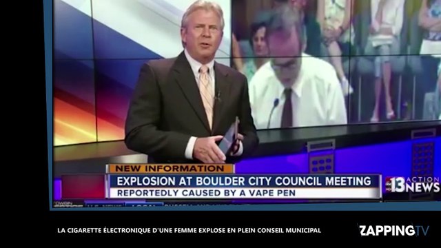 Etats-Unis : La cigarette électronique d'une femme explose en plein conseil municipal (vidéo)