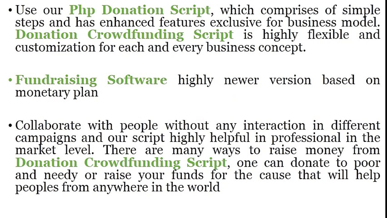 Donation Crowdfunding Script - Php Donation Script