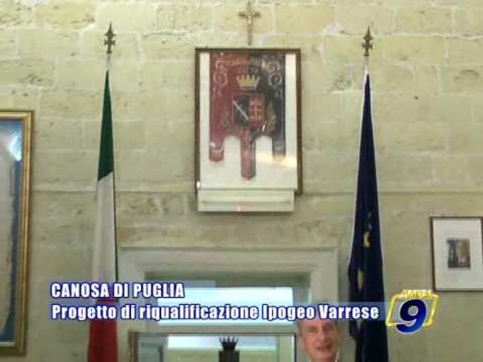 CANOSA PUGLIA. Via al progetto di riqualificazione dell'Ipogeo Varrese