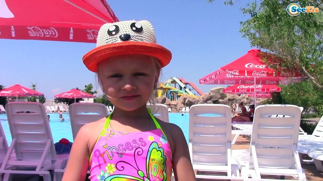 Outdoor Playground Fun for Children - Family Park with Crazy Slides | Baby Activity in the Pool