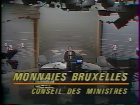 Antenne 2 - 10 Janvier 1987 - Fin Les Enfants du Rock , JT Nuit, speakerine, fermeture antenne