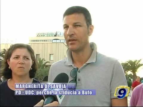 MARGHERITA DI SAVOIA. PD - UDC, i motivi della sfiducia a Bufo