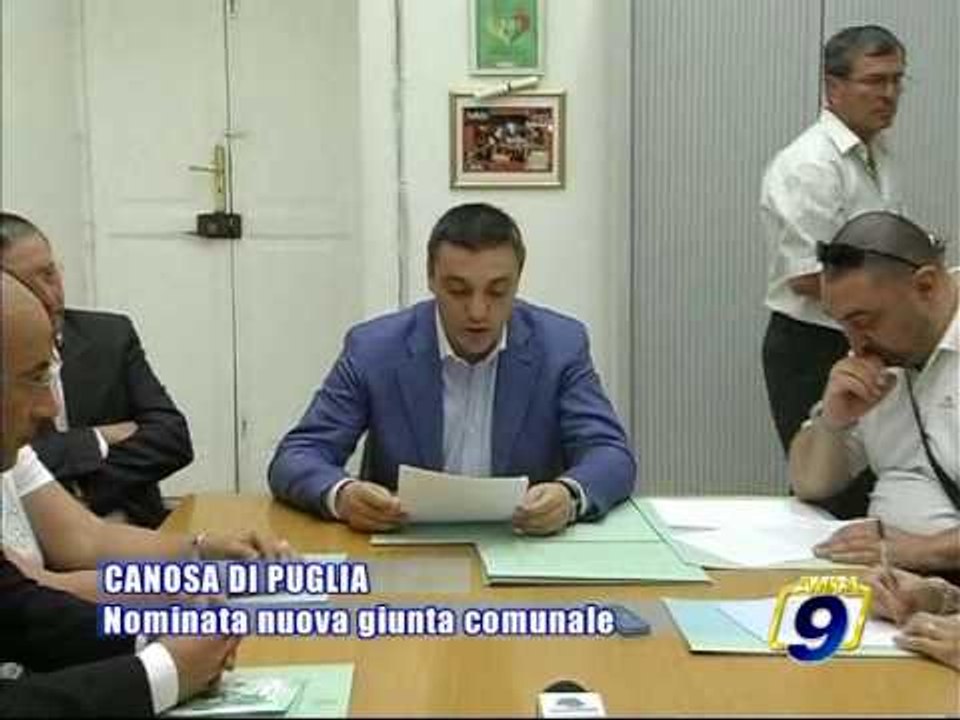 CANOSA DI PUGLIA. Nominata nuova giunta comunale