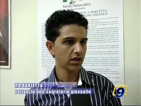 BARLETTA. Pd, Bruno Lattanzio primo segretario cittadino Giovani Democratici