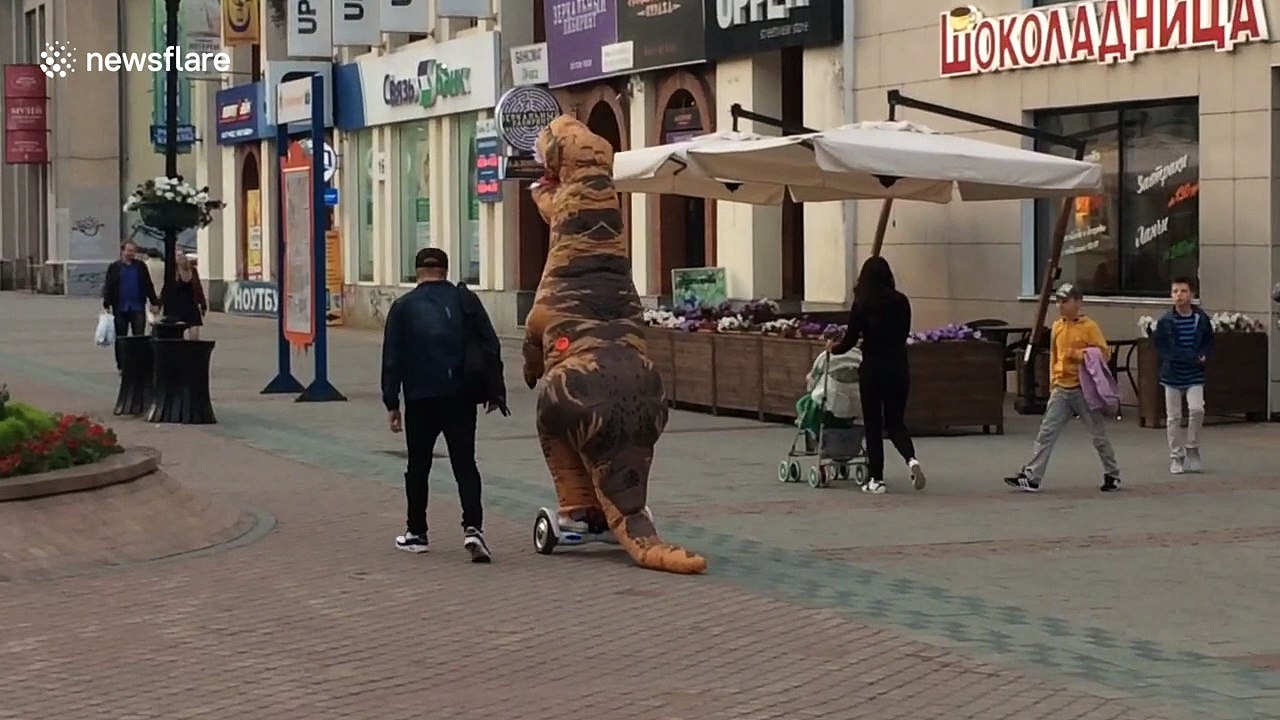 Just a T-Rex on a segway