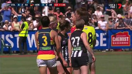 AFLW - Adelaide Crows Vs Collingwood Magpies - 2nd half - 2017
