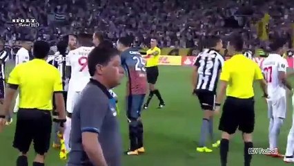 CONFUSÃO NO JOGO ENTRE BOTAFOGO E NACIONAL PELA LIBERTADORES. VEJA!