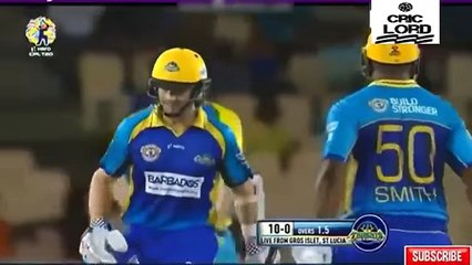 CPL T20 2017 Match 8 Highlights - St Lucia Stars vs Barbados Tridents HD