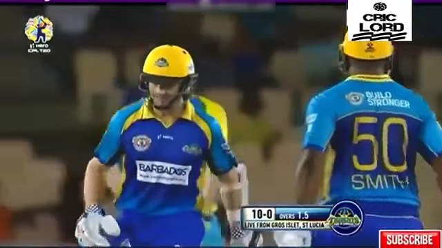 CPL T20 2017 Match 8 Highlights - St Lucia Stars vs Barbados Tridents HD
