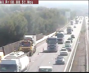 Un camion percute un patrouilleur