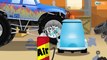Police Car w Monster Truck - Chase in the City | New Cartoon for Kids