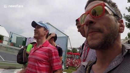 YouTuber gets funny signature from Bryan Brother at Rogers Cup
