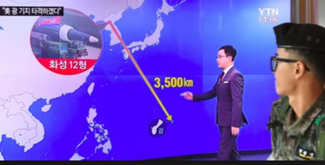 La Corée du Nord : menace l'île américaine de Guam