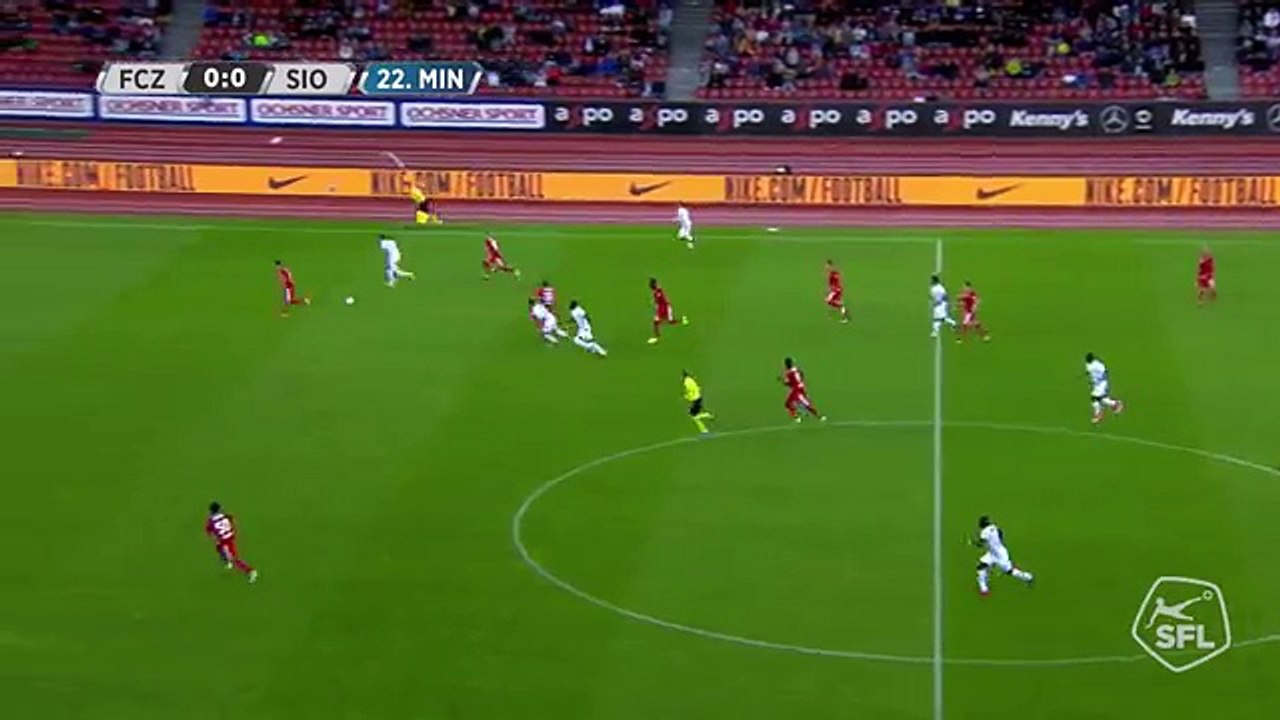 FC Zürich 1:0 FC Sion (Swiss Super League 10 August 2017)