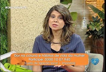 Dor na coluna e hábitos de vida da mulher
