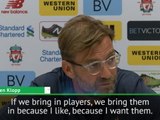 All Liverpool signings are 'Plan A' - Klopp