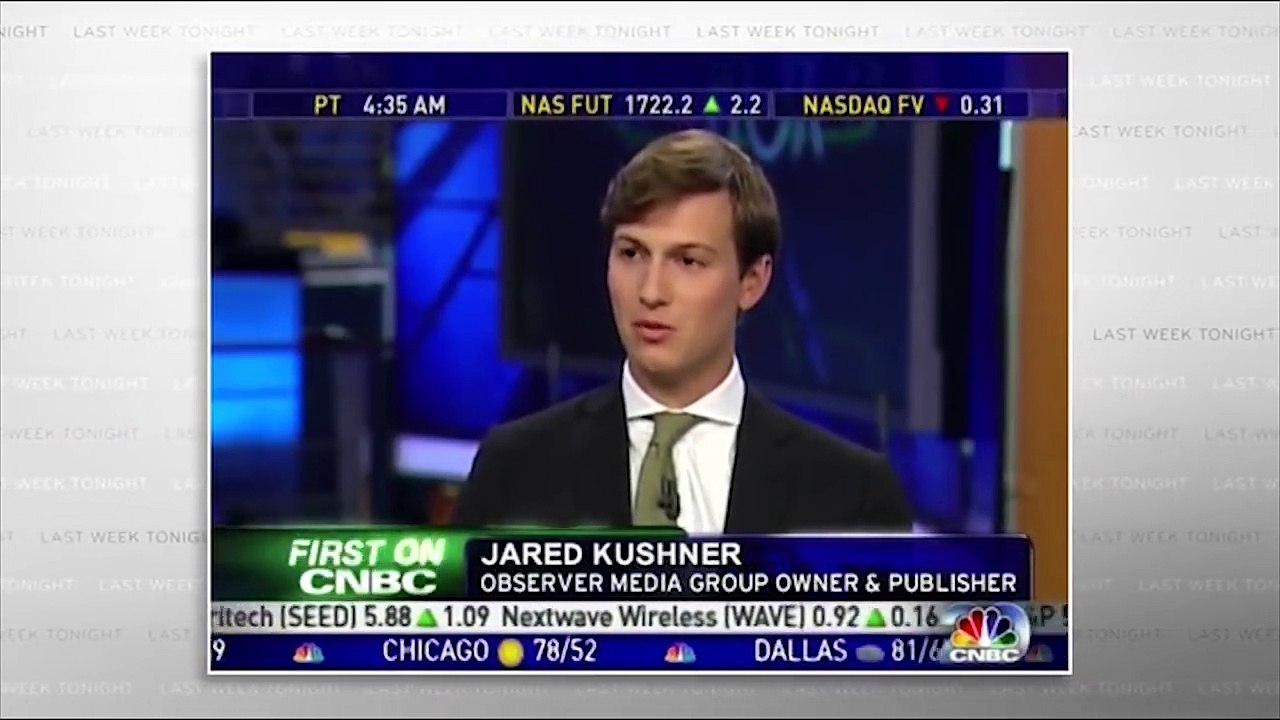 Rare Video of Jared Kushner Speaking | John Oliver