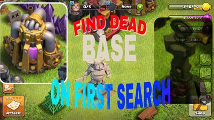 FIND DEAD BASE TRICKS ALMOST IN EVERY SEARCH (CLASH OF CLANS)