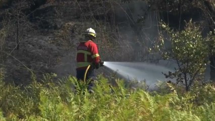 Chamas começam a ceder