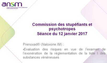 Prenoxad : Evaluation des risques en vue de l’examen de l’exonération de la réglementation de la liste I